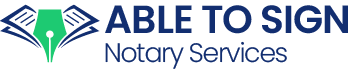 Able To Sign Notary Services Logo